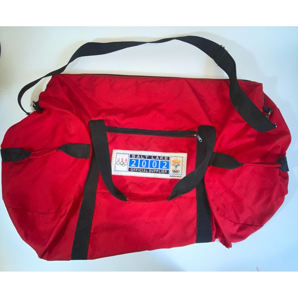 Vintage 2002 Salt Lake City Official Olympics Drifter Duffel Bag MADE IN USA